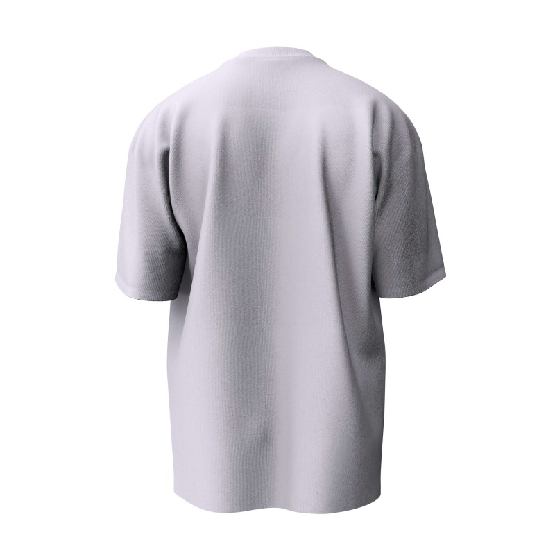 tricou alb unisex pentru barbati si femei regular fit model TS005 cu logo XARIS negru pe fata din bumbac
