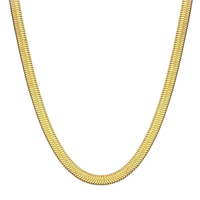 Lant sarpe snake 5mm. din otel inoxidabil, auriu